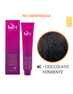 Crema Colorante NO Ammoniaca (4C CIOCCOLATO FONDENTE ) -...