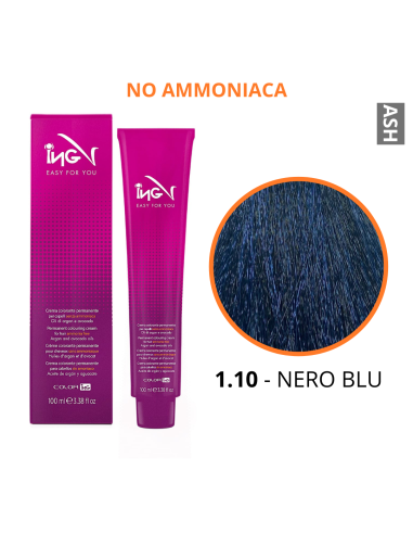 Crema Colorante NO Ammoniaca (1.10 NERO BLU) -...