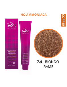 Crema Colorante NO Ammoniaca (7.4 BIONDO RAME) - COLOR ING