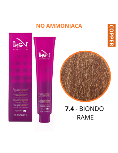 Crema Colorante NO Ammoniaca (7.4 BIONDO RAME)...