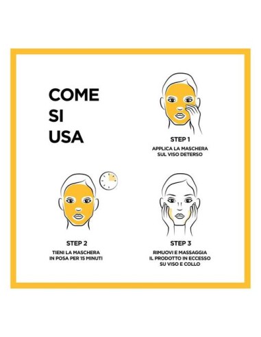 Maschera-In-Tessuto Vitamina C