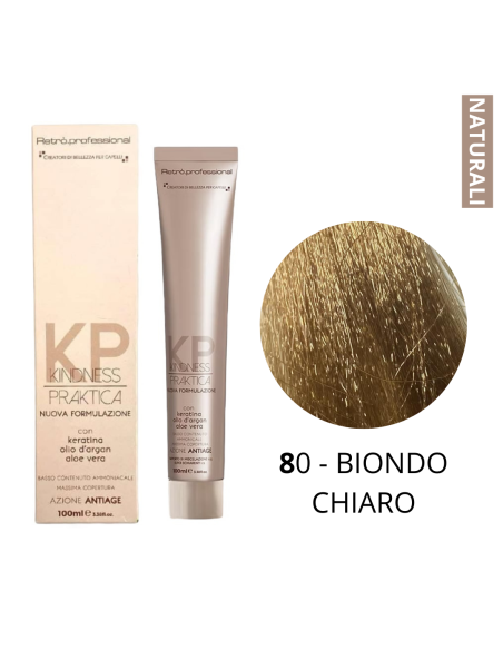 Crema Colorante (8.0 BIONDO CHIARO) - RETRO' PROFESSIONAL