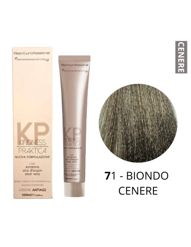 Crema Colorante (7.1 BIONDO CENERE) - RETRO'...