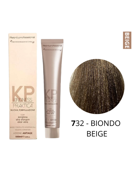Crema Colorante (7.32 BIONDO BEIGE) - RETRO' PROFESSIONAL