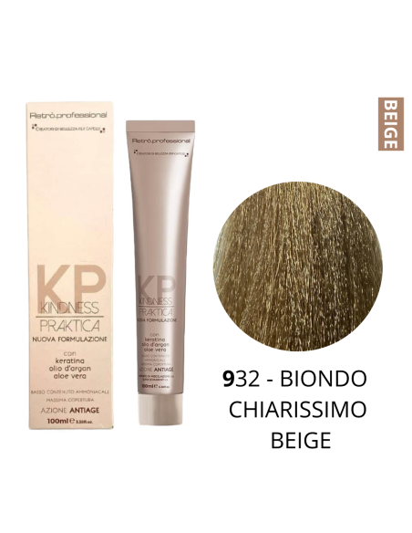 Crema Colorante (9.32 BIONDO CHIAR.MO BEIGE) - RETRO' PROFESSIONAL