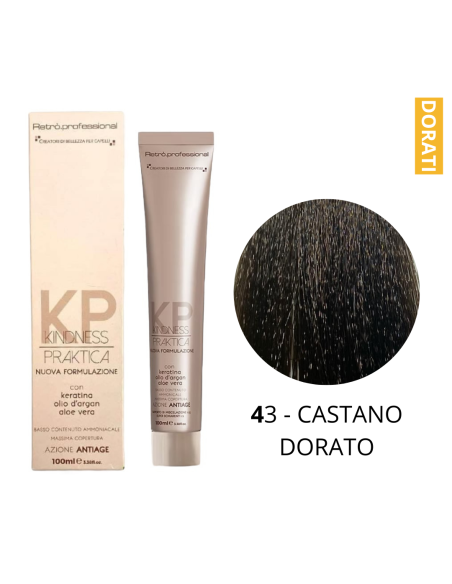 Crema Colorante (4.3 CASTANO DORATO) - RETRO' PROFESSIONAL