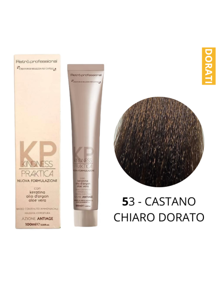Crema Colorante (5.3 CASTANO CHIARO DORATO) - RETRO' PROFESSIONAL