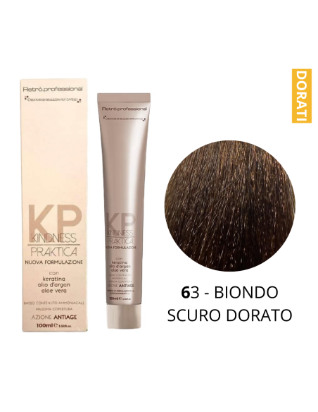 Crema Colorante (6.3 BIONDO SCURO DORATO) - RETRO' PROFESSIONAL