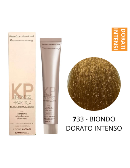 Crema Colorante (7.33 BIONDO DORATO INTENSO) - RETRO' PROFESSIONAL