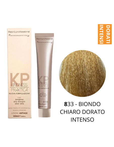 Crema Colorante (8.33 BIONDO CHIARO DORATO INTENSO) - RETRO' PROFESSIONAL