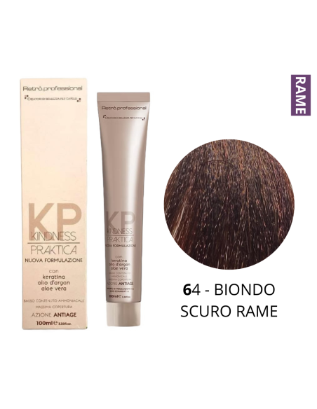 Crema Colorante (6.4 BIONDO SCURO RAME) - RETRO' PROFESSIONAL