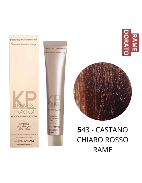 Crema Colorante (5.43 CASTANO CHIARO ROSSO RAME) - RETRO' PROFESSIONAL