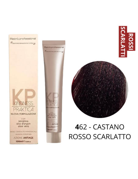 Crema Colorante (4.62 CASTANO ROSSO SCARLATTO) - RETRO' PROFESSIONAL