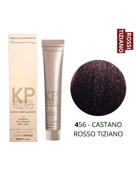 Crema Colorante (4.56 CASTANO ROSSO TIZIANO) - RETRO' PROFESSIONAL