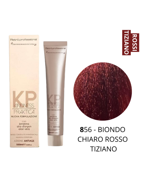 Crema Colorante (8.56 BIONDO CHIARO ROSSO TIZIANO) - RETRO' PROFESSIONAL