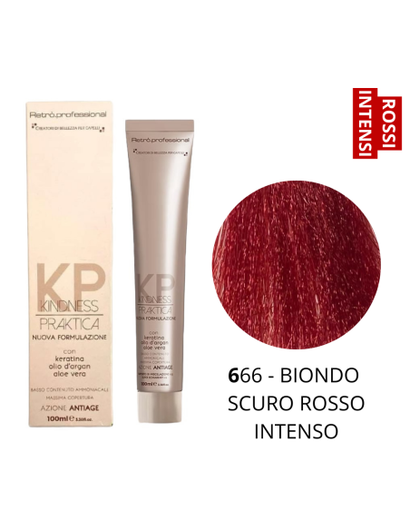 Crema Colorante (6.66 BIONDO SCURO ROSSO INTENSO) - RETRO' PROFESSIONAL