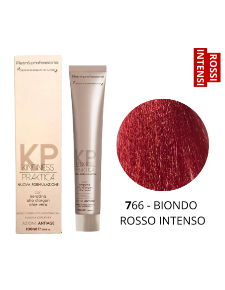 Crema Colorante (7.66 BIONDO ROSSO INTENSO) - RETRO' PROFESSIONAL