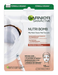 Maschera in Tessuto Latte di Cocco e Acido Ialuronico...