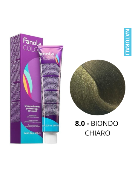 Crema Colorante (8.0 BIONDO CHIARO) - FANOLA