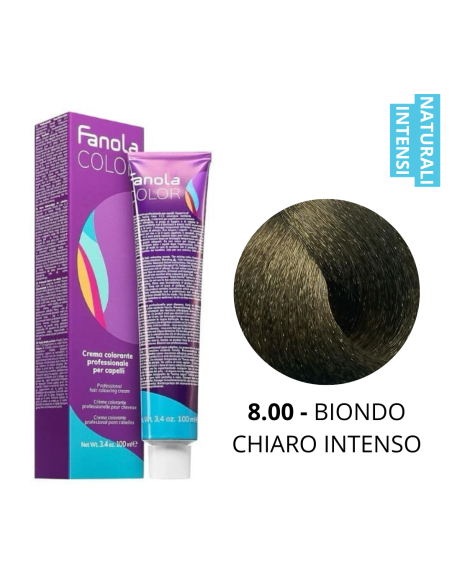 Crema Colorante (8.00 BIONDO CHIARO INTENSO) - FANOLA