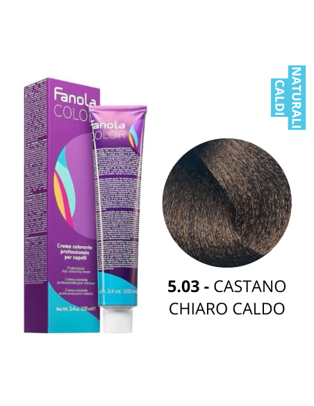 Crema Colorante (5.03 CASTANO CHIARO CALDO) - FANOLA