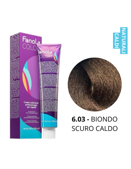 Crema Colorante (6.03 BIONDO SCURO CALDO) - FANOLA