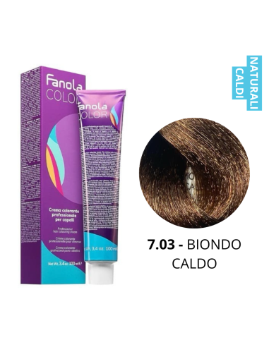 Crema Colorante (7.03 BIONDO CALDO) - FANOLA
