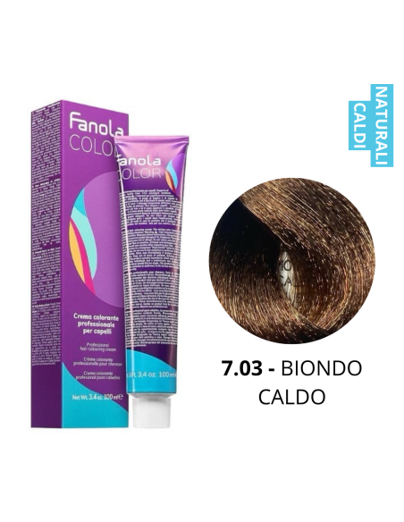 Crema Colorante (7.03 BIONDO CALDO) - FANOLA