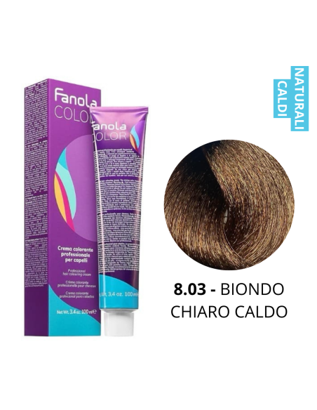 Crema Colorante (8.03 BIONDO CHIARO CALDO) - FANOLA