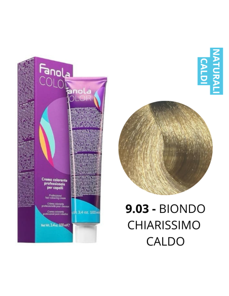Crema Colorante (9.03 BIONDO CHIAR.MO CALDO) - FANOLA