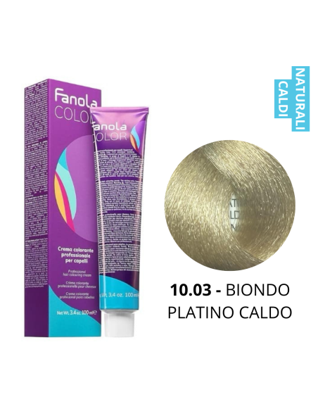 Crema Colorante (10.03 BIONDO PLATINO CALDO) - FANOLA