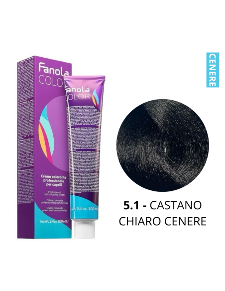 Crema Colorante (5.1 CASTANO CHIARO CENERE) - FANOLA