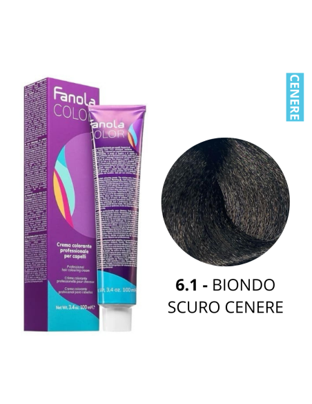 Crema Colorante (6.1 BIONDO SCURO CENERE) - FANOLA