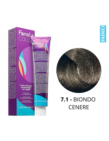 Crema Colorante (7.1 BIONDO CENERE) - FANOLA