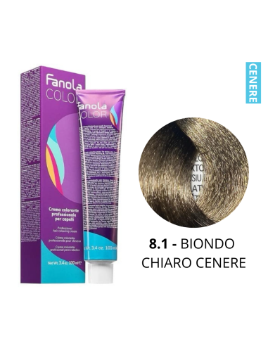 Crema Colorante (8.1 BIONDO CHIARO CENERE) -...