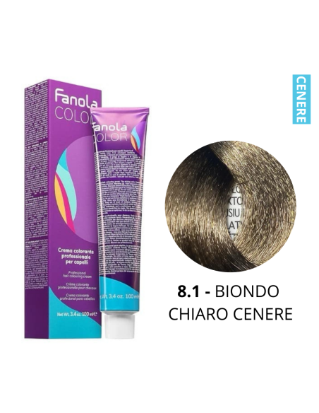 Crema Colorante (8.1 BIONDO CHIARO CENERE) - FANOLA