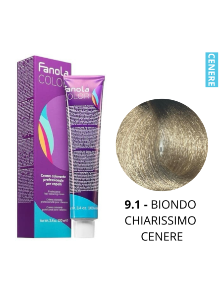 Crema Colorante (9.1 BIONDO CHIAR.MO CENERE) - FANOLA