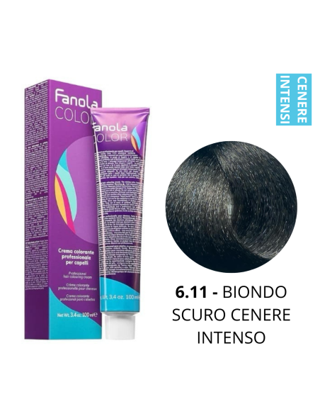 Crema Colorante (6.11 BIONDO SCURO CENERE INTENSO) - FANOLA