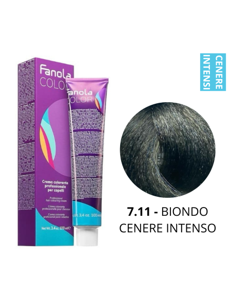Crema Colorante (7.11 BIONDO CENERE INTENSO) - FANOLA