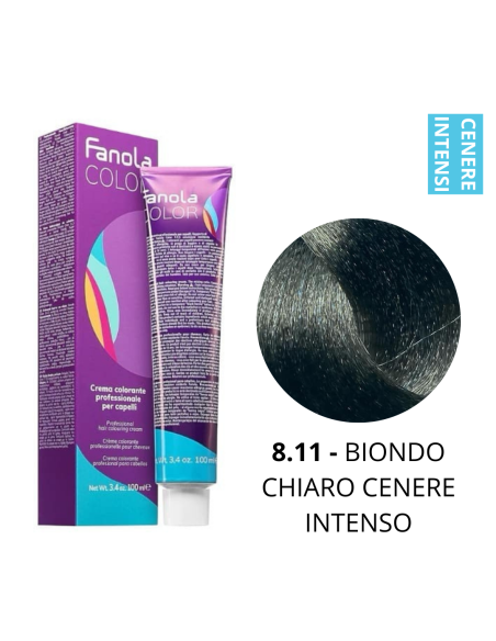 Crema Colorante (8.11 BIONDO CHIARO CENERE INTENSO) - FANOLA