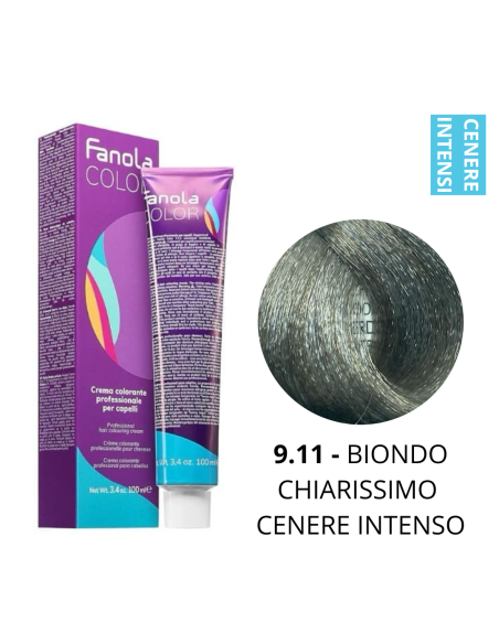 Crema Colorante (9.11 BIONDO CHIAR.MO CENERE INTENSO) - FANOLA