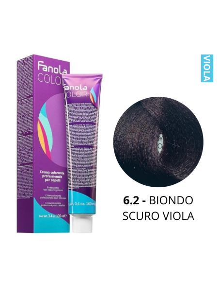 Crema Colorante (6.2 BIONDO SCURO VIOLA) - FANOLA