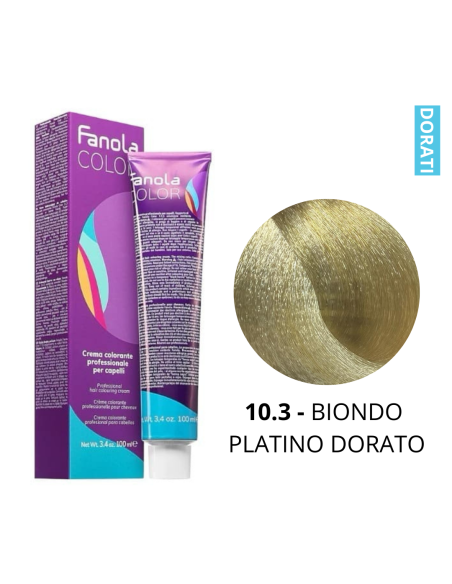 Crema Colorante (10.3 BIONDO PLATINO DORATO) - FANOLA