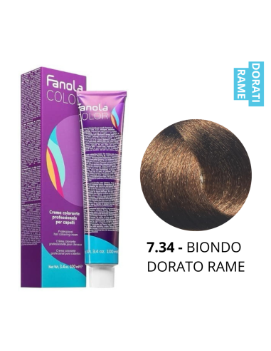 Crema Colorante (7.34 BIONDO DORATO RAME) - FANOLA