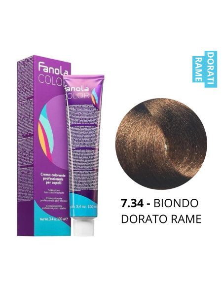 Crema Colorante (7.34 BIONDO DORATO RAME) - FANOLA