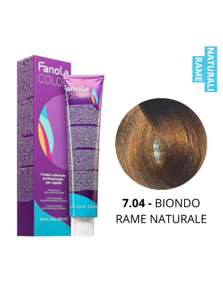 Crema Colorante (7.04 BIONDO RAME NATURALE) - FANOLA
