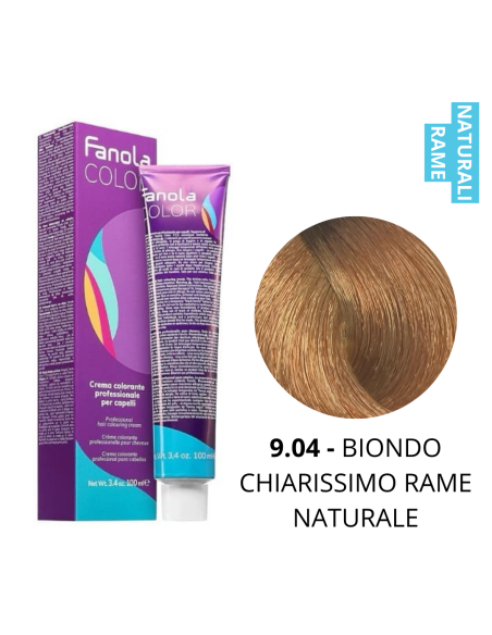 Crema Colorante (9.04 BIONDO CHIAR.MO RAME NATURALE) - FANOLA