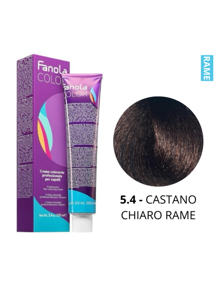 Crema Colorante (5.4 CASTANO CHIARO RAME) - FANOLA