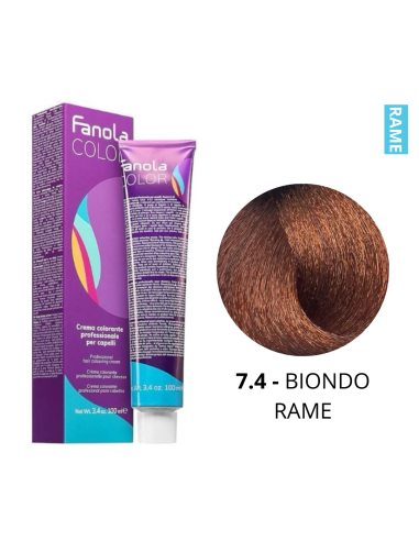 Crema Colorante (7.4 BIONDO RAME) - FANOLA
