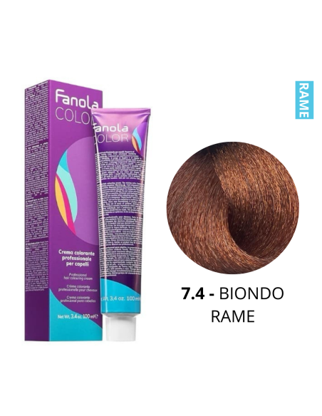 Crema Colorante (7.4 BIONDO RAME) - FANOLA
